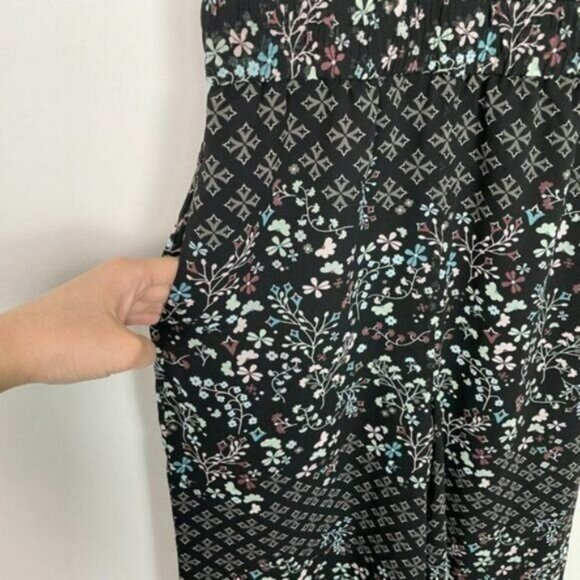 Ted Baker Marcila Hazel High Neck Wide Leg Floral Print Jumpsuit Black US 2 - Picture 6 of 13